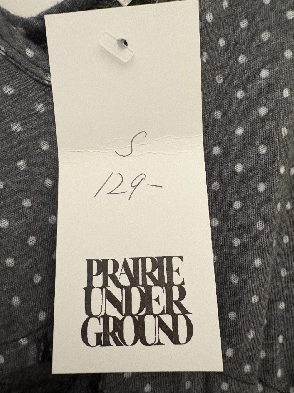 Prairie Underground Rhodes gray polka dot dress~ - Picture 10 of 11
